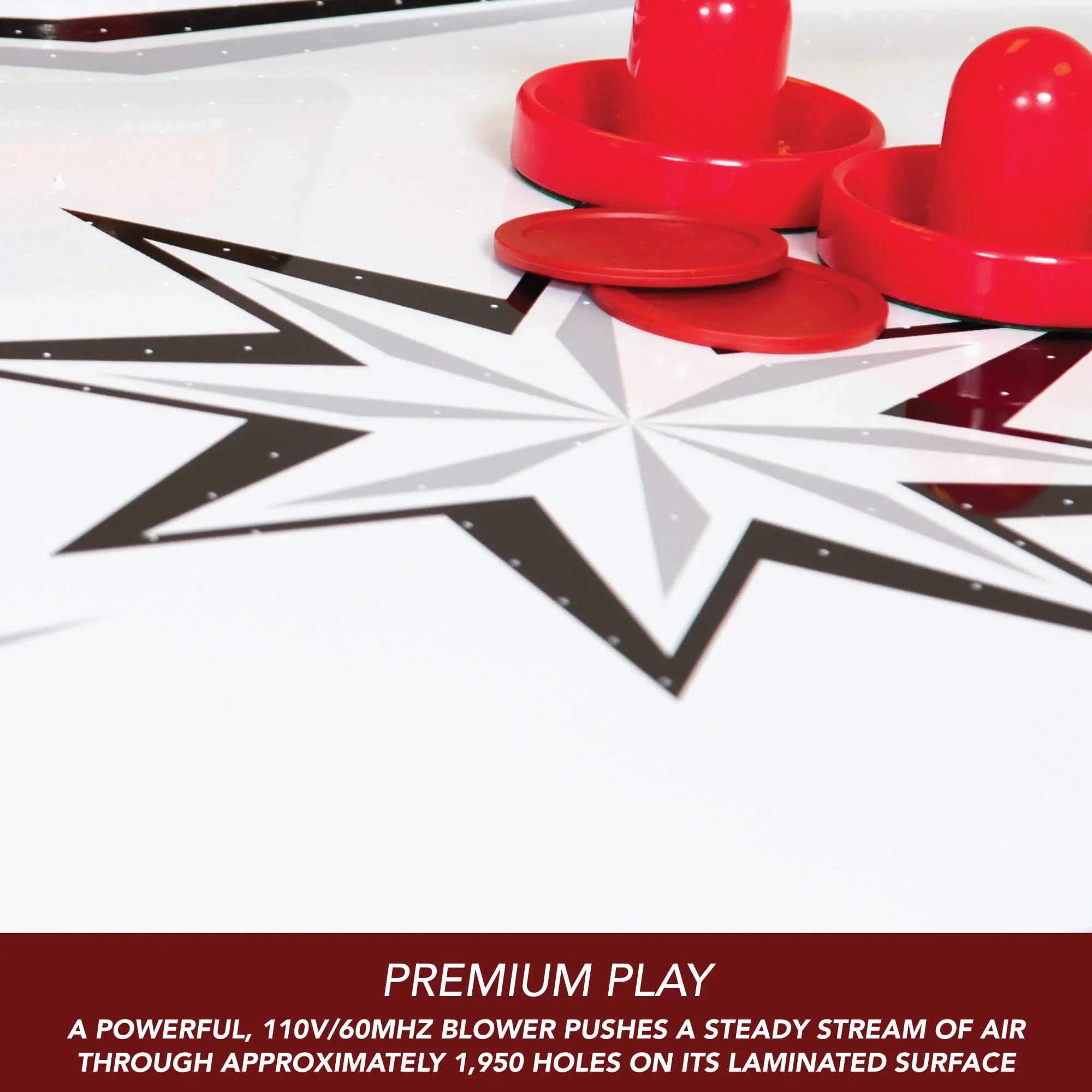 Hathaway Midtown II 6-ft Air Hockey Table with LED Scoring