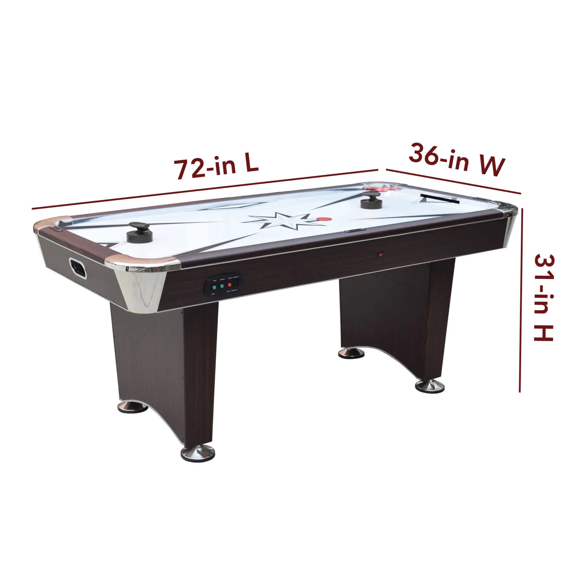 Hathaway Midtown II 6-ft Air Hockey Table with LED Scoring
