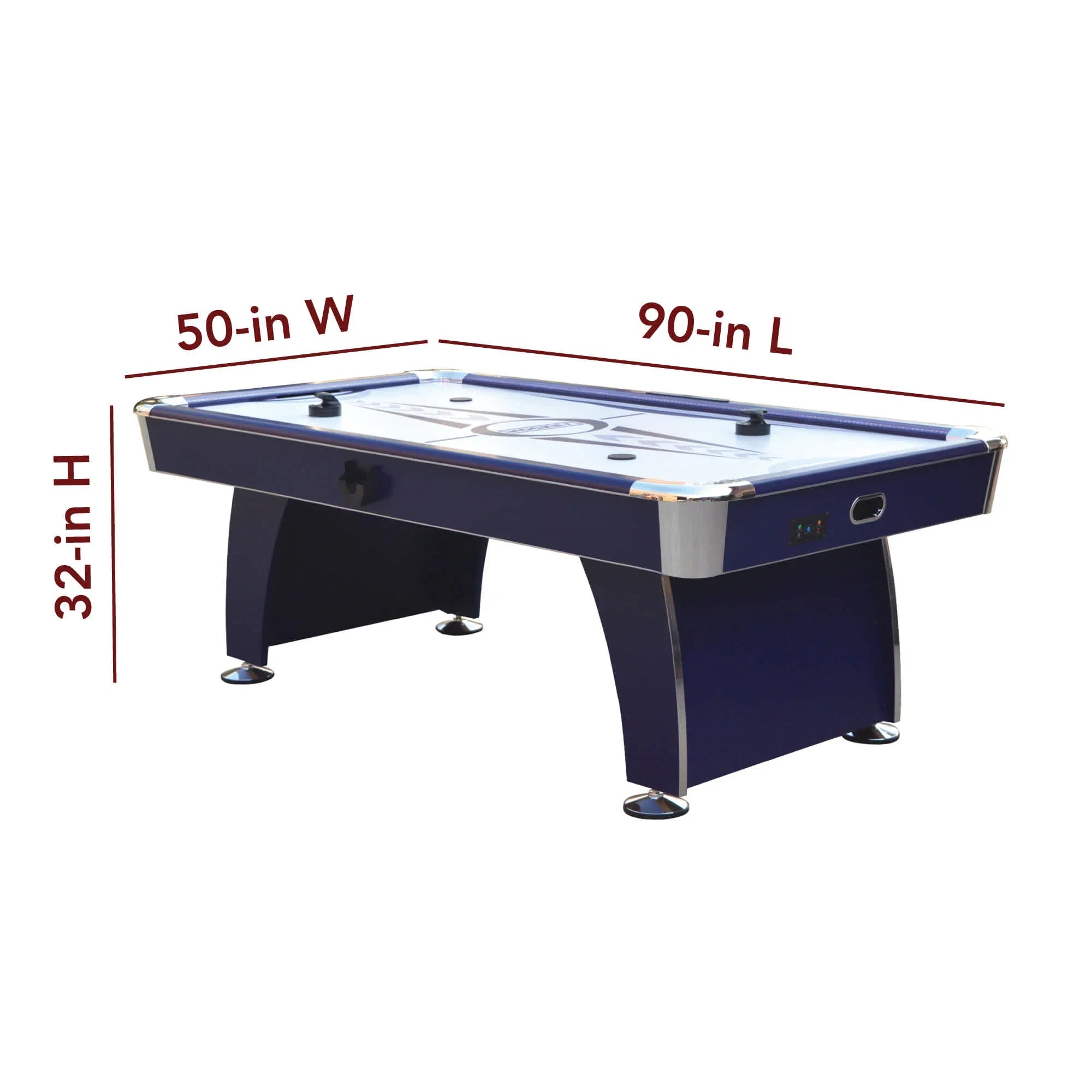 Hathaway Phantom II 90-in Air Hockey Table with LED Scoring and Lights
