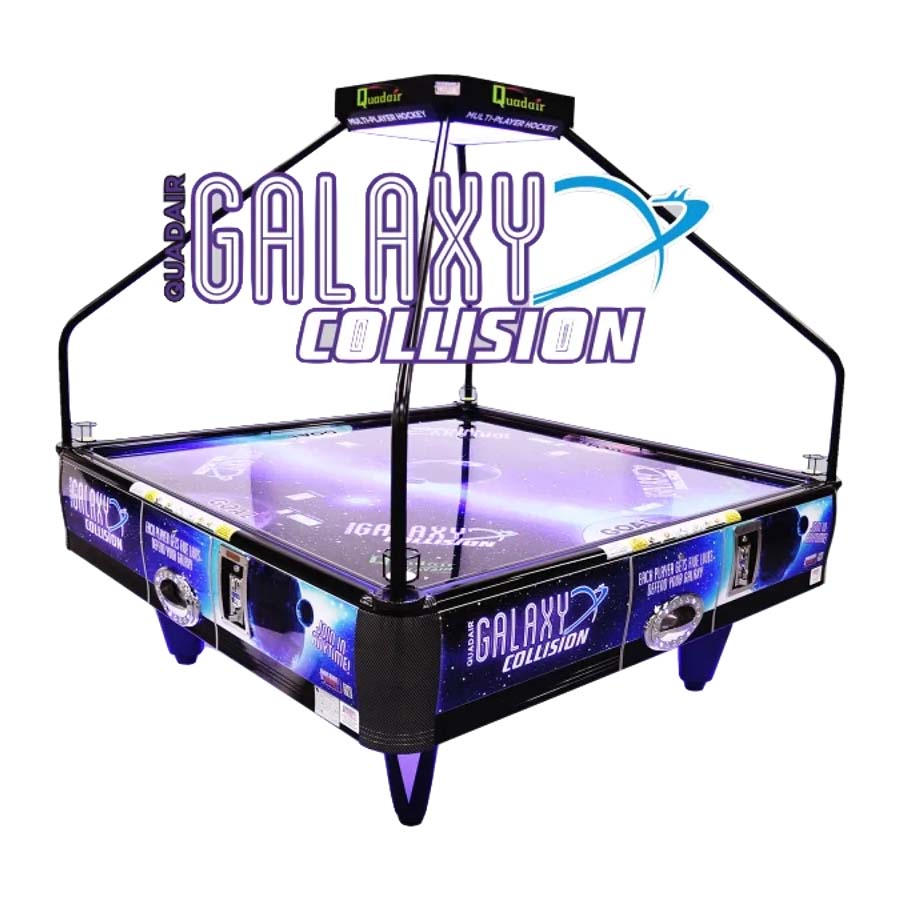 QuadAir Galaxy Collision Four Player Air Hockey Table