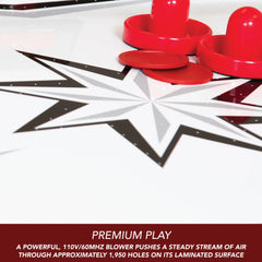 Hathaway Midtown II 6-ft Air Hockey Table with LED Scoring